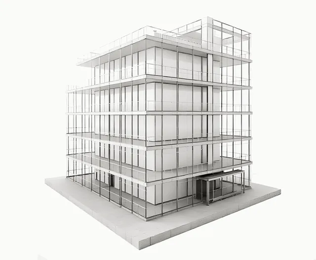 3D BIM building model